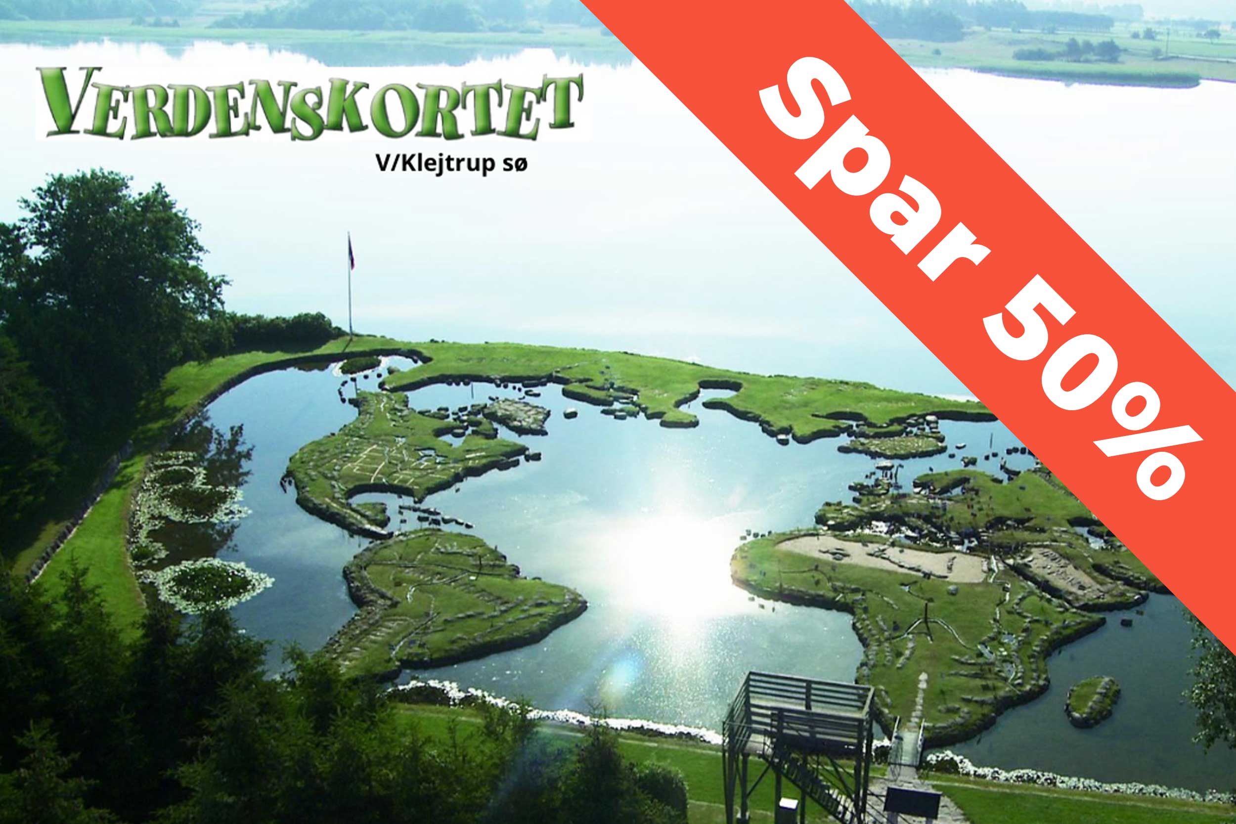 Verdenskortet i Kjeltrup, set ovenfra.