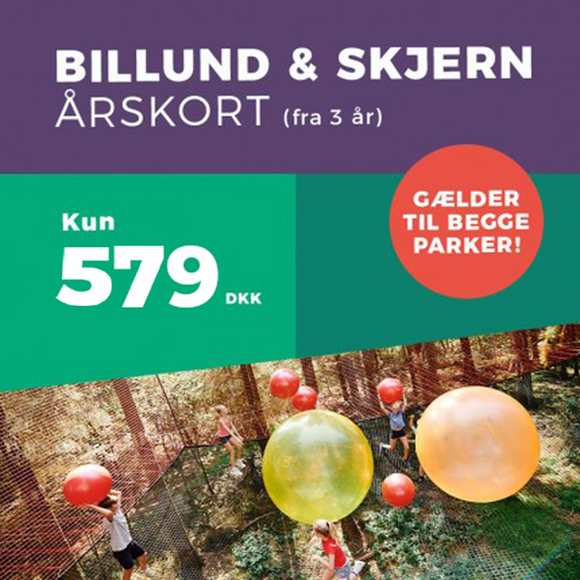 Man ser prisen på 579 kr. og foto af børn, der leger.
