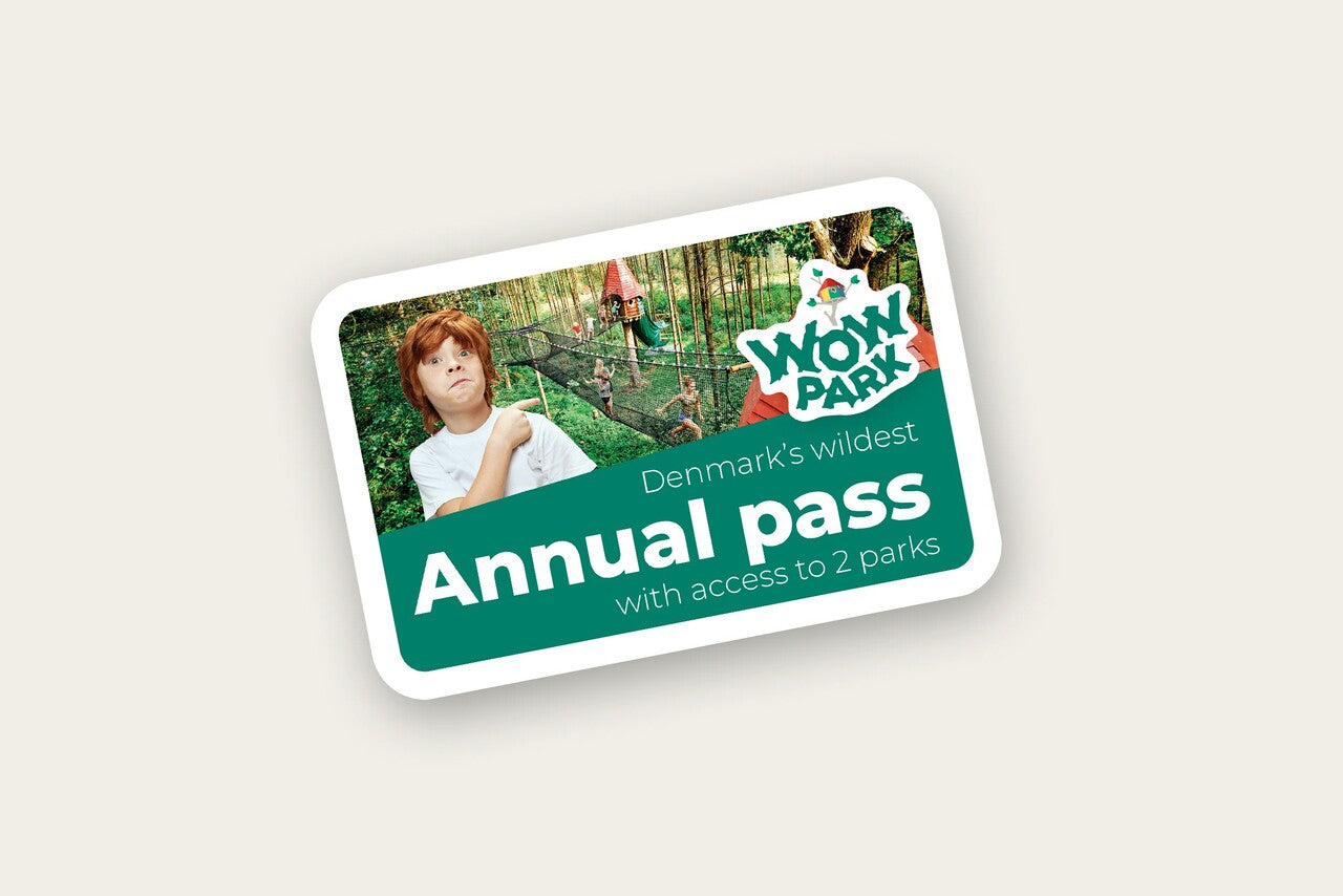 A graphic representing a WOW PARK annual pass.
