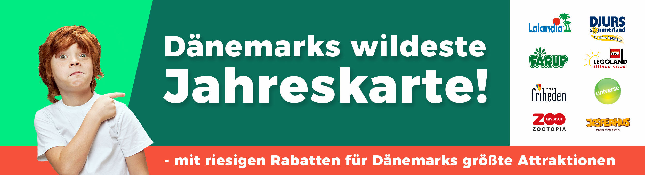 Eine Grafik, die etwas über Jahreskarten-Vorteile und einige unserer Partner zeigt.