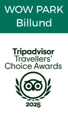 Tripadvisor Travellers'  Choice for forlystelsesparken WOW PARK Billund