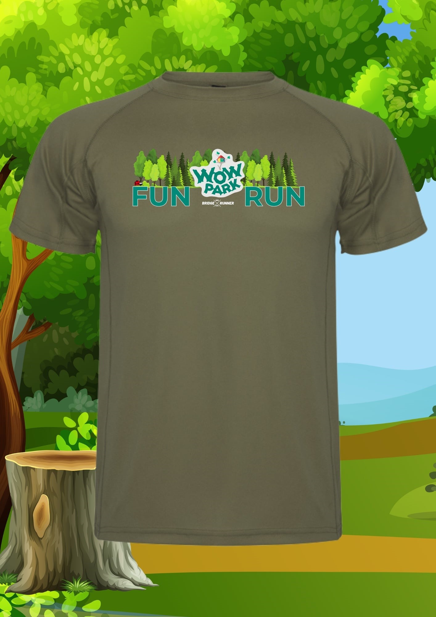 En t-shirt man kan købe til WOW PARK Fun Run 2025.